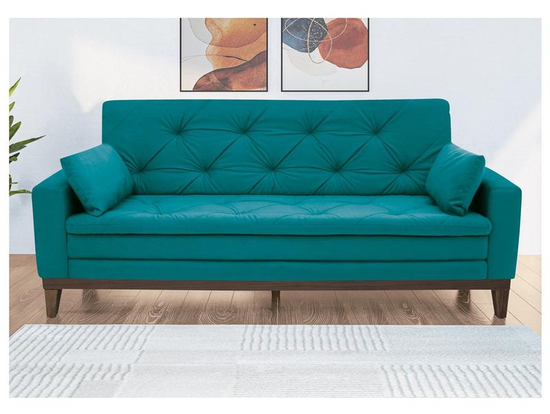 寝具セット(Flavia-Italy) Sofá 4 Lugares Suede Vivaldi Linoforte - Sofá 4 Lugares - Magazine